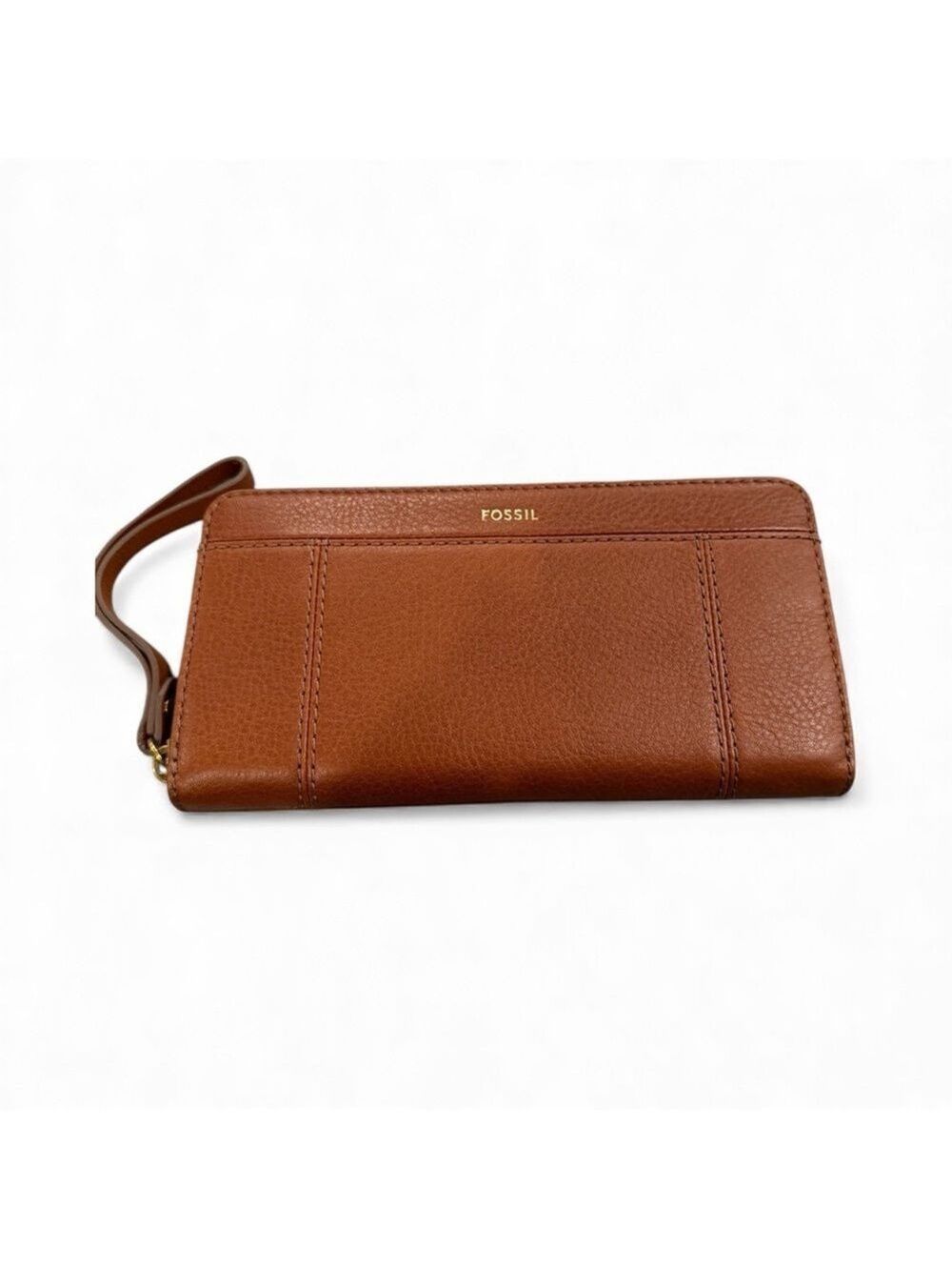 NWT Fossil Jori Zip Clutch – Medium Brown – $100 MSRP